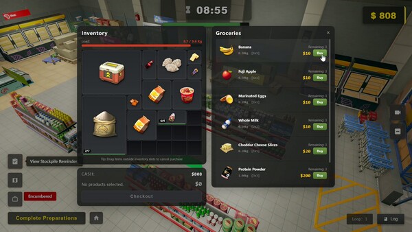 The safehouse interior in Survival Log